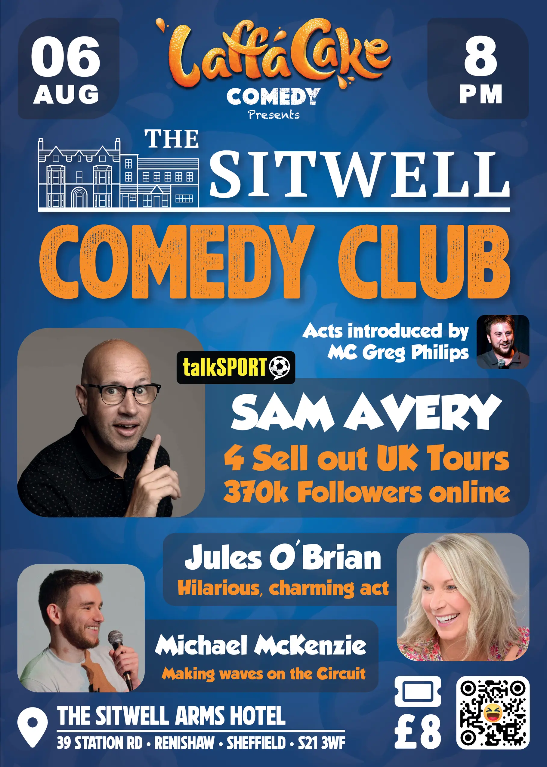 06 August 2025 Sitwell Comedy Club