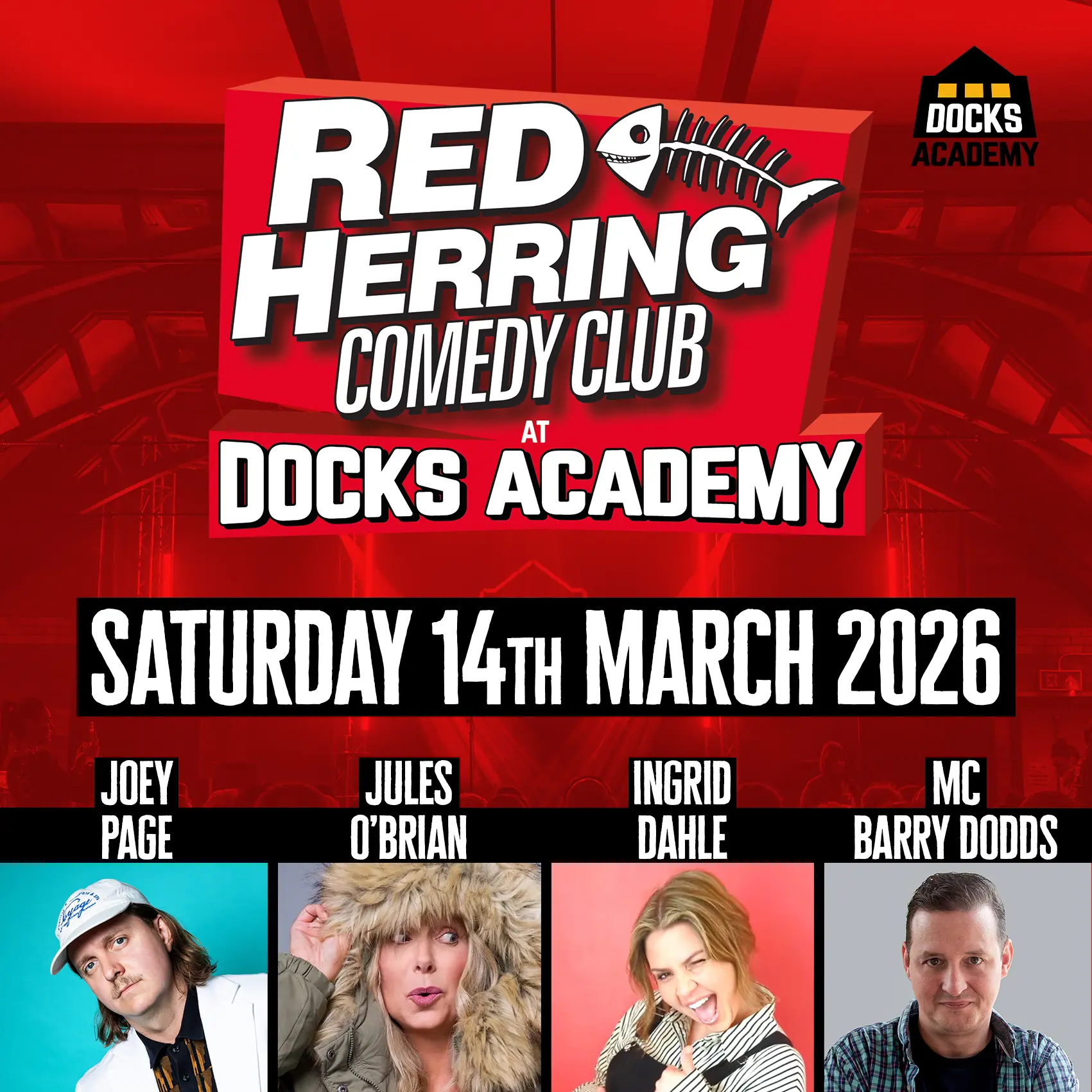 14 March 2026 Red Herring Comedy Club
